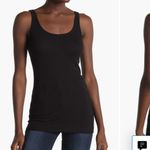 Vince ‎ Favorite Black Ribbed Pima Cotton Modal Tank Top Size Large Photo 1