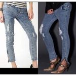 One Teaspoon NEW Women Size 27 Distressed Pin Up Iggy Ankle Zip Jeans Photo 8