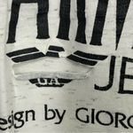 𝅺ARMANI jeans by Giorgio or Marnee graphic distressed T Photo 6