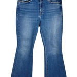 MOTHER Denim MOTHER Lil' Weekender Flare Jeans Layover Wash Size 30 Made in USA Photo 0