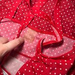 Motherhood Maternity  Red White‎ Polka Dot one Piece Swimsuit Size Large Photo 3