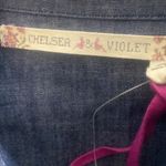 Chelsea and Violet Denim Embroidered Button Down Shirt Photo 3