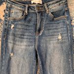 Risen Jeans RDP5537 Distressed High Rise Flare Denim • Medium Wash • Size 5/27 Blue Photo 12