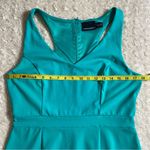 Cynthia Rowley Aquamarine Fitted Nylon Sleeveless Dress L Large Photo 5
