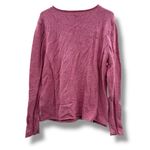 Sundance Homestead Henley Top Women’s Size XL Rose Pink Silk Cotton Long Sleeve Photo 2