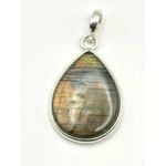 Sunset Labradorite Sterling Silver Pendant‎ Photo 4