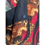 Vintage Silk Track Jacket Y2k 90s Boho Indie Sleaze Sz Small Streetwear Red Photo 7