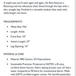 Edwin Bree Midrise Straight Raw Hem Deja Blue Wash Jeans Size 28 Photo 12