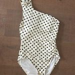 Kate Spade one shoulder buckle polka dot print one piece swimsuit Photo 1
