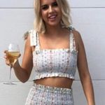 Petersyn New Striped Smocked Tie Strap Crop Tank Top Nola Sonoma Photo 13