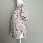 VERO MODA  Floral Stripe Off Shoulder Blouse Size Medium Photo 4