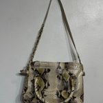 Elliott Lucca Cream Snake Print Purse NWT Tan Photo 10
