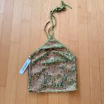 Princess Polly September sunsets green sequin halter top Photo 1