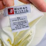 Woman Within Vintage   Camisole Ivory Satin Lace Size 52 Photo 6