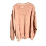 Free People NEW We The Free Wallace Pullover Crewneck Sweatshirt Pink Medium Photo 6