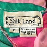 Silk Land Multicolor 100% Silk top size medium Pink Photo 1