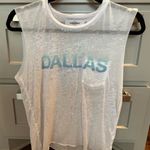 SoulCycle  White Dallas Burnout Tissue Muscle T-Shirt size small Photo 0