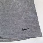 Nike  Shirt Womens Medium Gray Tank Top Dri Fit Shred Loose Fit Activewear Gym Photo 4