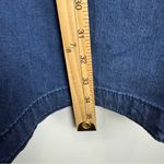 J. Jill Denim Tencel Shirt Dress S Petite Dark Wash Convertible Sleeves Pockets Blue Size undefined Photo 6