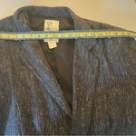 American Vintage Vintage Women’s Touch Woven Oversize Suit Jacket Blazer Grey Black Medium Photo 8