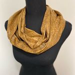 #181 VEGAN Leather Snakeskin Scarf Gold Photo 1