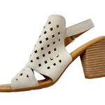 Born Leather Havana Open Toe Slingback Comfort Sandal Cream Beige Size 10 Photo 2