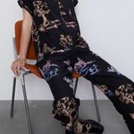 ZARA  Oriental Embroidered 2 piece outfit pants‎ + top Photo 0