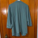 Maurice's  Teal Open Front Blazer with Zippered Pockets Photo 2