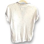 UGG  Aimee Star Print Pajama Top White Blue Short Sleeve Button Front XS Comfy Photo 2