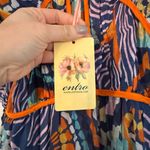 Entro NWT floral tropical print smocked back tank midi dress M Photo 3