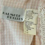 80s Vintage Cottage Core Midi Dress Crochet Vest Pastel Pink Gingham Prairie Size 12 Photo 7