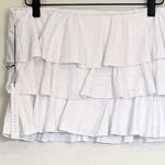 Susana Monaco NWT  White Ruffle Mini Skirt - Size Medium Photo 4