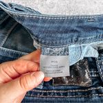 Silver Jeans  Co Aiko Kick Flare Capri Dark Wash Size 30 Photo 5