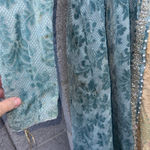 Renaissance Victorian and Edwardian Dress Gown costume Teal Gold XSmall Small Blue Size M Photo 5