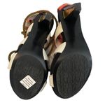 Diane Von Furstenberg  Leather Colorblock Lace-Up Heels Size 6.5 Photo 4