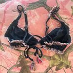 Becca swim rainbow crochet embroidered bikini top Photo 1