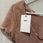 Nike Yoga Luxe Brown Lettuce Edge Women's Top NWT size XS Photo 4