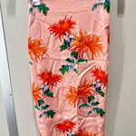 Diane Von Furstenberg DVF Pink Floral Print Midi Length Pencil Skirt size 2 Photo 0
