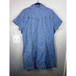Gap Women's Blue Denim Short Sleeve Mini Dress XL Western Rodeo Prep Photo 4