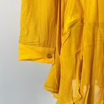 Farm Rio NWOT  Irregular Ruffles Mini Shirt Dress Long Sleeve Size S Belt Tie Photo 8