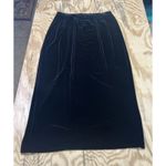 Vintage Andrea Viccaro Velvet Pencil Skirt Size 16 Stretch Whimsygoth Witchy Black Photo 5