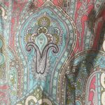 Trina Turk Skirt Womens 4 Multicolor Aline Paisley Cotton Bold Pattern Photo 3