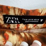ZARA Linen Palazzo Pants XSMALL ORANGE burnt Bohemian Photo 13
