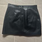 BLANK NYC Lace Up Black Leather Skirt - 31 Photo 4