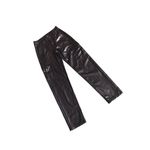 American Eagle  Black Faux Leather Cargo Straight Leg Pants Photo 4