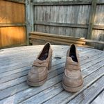 Aquatalia NWOT Caprie Suede Heeled‎ Penny Loafers by  size 8.5 Photo 3