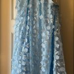 Light Blue Floral Dress Size M Photo 0