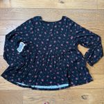 Torrid NWT  Long Sleeve Tiered Shirt SZ 2 Vintage Slub Dark Romantic Goth Emu Photo 1