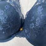 Natori Cherry Blossom Convertible Bra Night Blue Lace Underwire 32DDD Size undefined Photo 2