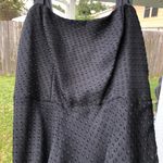 Evan Picone EVAN - PICONE Black Sheer Spotted over Satin Lining Dress Satin Straps 12 Photo 2